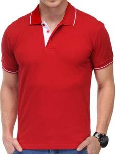 Polo de golf 100% coton pour hommes, style décontracté à manches courtes avec fonction anti-rides, motif brodé taille XL - Product Image 6