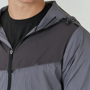 Ensemble de survêtement pour homme, coupe-vent, imperméable, respirant, en polyester et coton, nouvelle arrivée, durable, à capuche, uni, OEM - Product Image 5