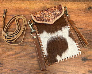 Hand Tooled Leather <b>Phone</b> Holster with <b>Belt</b> Clip High Quality Genuine Leather Crossbody <b>Mobile</b> Bags Cowhide Wristlet <b>Phone</b> <b>Pouch</b> - Product Image 4