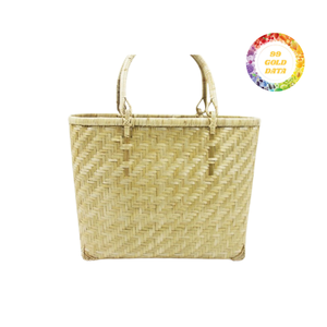 Sac tissé en bambou naturel pour un transport quotidien, conçu avec un charme rustique et des tons naturels doux pour des tenues polyvalentes - Product Image 5