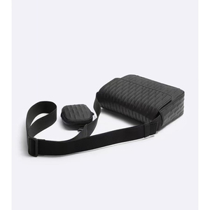 Men's Black Business Casual Messenger Clamshell <b>Crossbody</b> Shoulder <b>Bag</b> Wallet Fashion Outdoor <b>Travel</b> High Quality Durable PU - Product Image 6