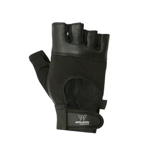 Guantes de cuero antideslizantes para gimnasio, Unisex, de cuero, para levantamiento de pesas, al por mayor - Product Image 5