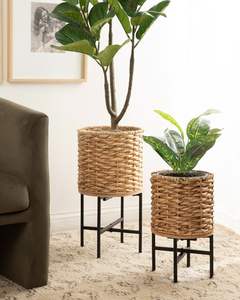 Pot de fleurs unique en jacinthe d'eau pour la décoration de la maison, arrangement floral de jardin, intérieur extérieur, moderne, écologique - Product Image 5