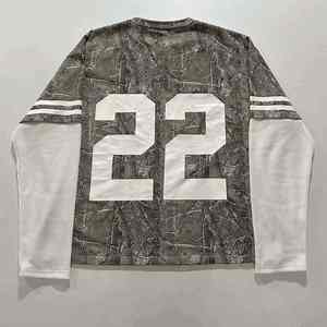 T-shirt à manches longues de haute qualité, graphiques personnalisés, double couche, 100% coton jersey, coupe régulière, respirant, écologique, 300g - Product Image 2