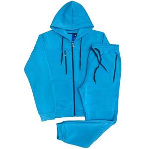 Hombres Tech Jogger Fleece Suit Top and Bottom Sweatsuit Outfit - Product Image 5