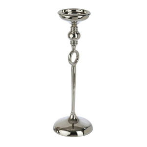 Portavelas de aluminio Decoración navideña de metal para fiestas-Portavelas de hierro con caja de embalaje - Product Image 5