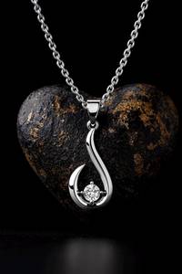 925 Sterling Silver 14k <b>Gold</b> Vermeil Teardrop Pendant Cubic Zirconia Customized Color Christian Elegant Minimalist Charm Pendant - Product Image 3