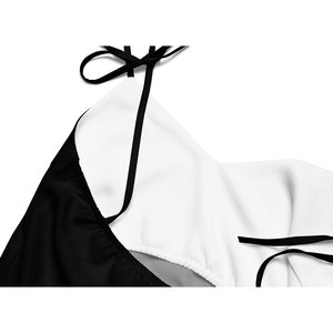Abito Midi Vintage con Strap-Strap con balze e motivi geometrici stile Sexy Casual taglia unica XS-XL - Product Image 3