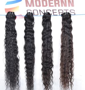 Extensions de cheveux humains du temple indien à cuticule alignée vendeurs de paquets bouclés naturels bruts non traités - Product Image 1
