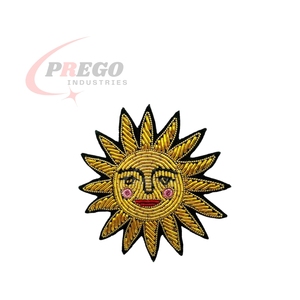 Parche de Logotipo Personalizado con Hilo Dorado, Personaliza tus Propios Insignias Bordadas a Mano con Hilo Metálico, Parches Bordados a Mano de Alta Calidad - Product Image 2