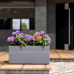 Maceta galvanizada de Metal de alta calidad, maceta de flores de estaño de Metal Vintage de alta calidad para decoración de jardín y hogar, sombra rústica - Product Image 1