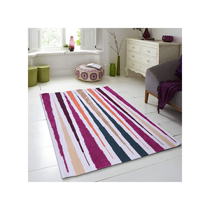 Fabricant indien 100% coton matériel fait à la main brodé usage domestique tapis tissés à vendre au prix le plus bas - Product Image 1