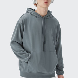 Venta al por mayor personalizado de gran tamaño Casual sudaderas con capucha sudadera personalizada para hombre con cordón - Product Image 2