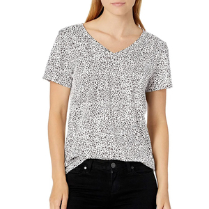 Vente en gros d'épaule 100% coton logo personnalisé fortement recommandé o cou t-shirts pour dames avec votre logo - Product Image 5