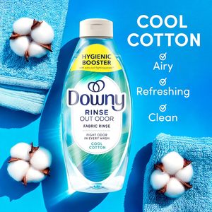 Downy Rinse, désodorisant pour linge, parfum coton frais, 48 fl oz, adoucissant et désodorisant pour le linge, compatible HE - Product Image 1