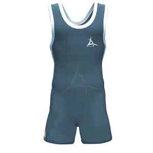 Customised High Quality Eco-Friendly Breathable Quick Dry Polyester Wrestling <b>Singlet</b> Latest Design 2025 Digital Printing New - Product Image 1