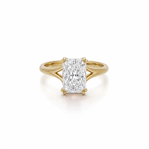 Elegante Anillo de Compromiso con Diamante Radiante de 2.09 Ct D-F VVS1-VS2, Diamante Cultivado en Laboratorio en Oro de 14K/18K, Opción Moderna para Pedida de Mano - Product Image 1