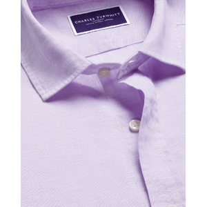 เสื้อลินินแท้หรูหราสีม่วงไลแลค | น้ำหนักเบาระบายอากาศได้ดีและมีสไตล์ - Product Image 5