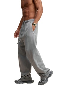 กางเกงวอร์มขายาวสำหรับผู้ชายกางเกงวิ่งแนวสตรีทผ้าฟลีซผ้าฝ้ายคุณภาพสูงขายเป็นกลุ่ม - Product Image 4