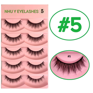 Paire de cils naturels noirs les plus vendus du fabricant vietnamien mélange d'extension facile 5D 15mm accessoire de beauté parfait cadeau de noël - Product Image 4