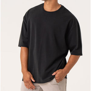 Nouvel été pas cher couleur personnalisée en gros 100% coton séchage rapide coupe ample hommes OEM décontracté T-shirts à manches courtes - Product Image 3