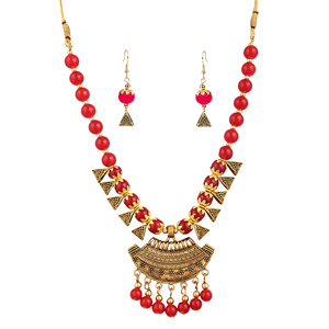 Bijoux demi-lune en alliage oxydé rouge pour les occasions de fête - Product Image 4