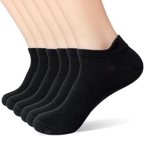 Chaussettes de sport en coton pour femmes et hommes, nouvelle taille plus, maille athlétique, chaussettes de course, chaussettes bateau pour un usage quotidien, couleur unie, logo sur le corps - Product Image 3