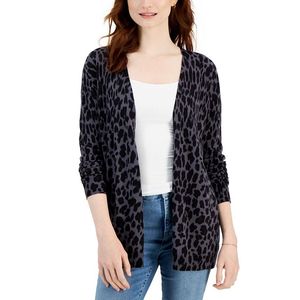 Cardigan Casual da Donna Style & Co, Grigio Taglia X-Small, Lunghezza Corta con Decorazione a Bottoni, Collezione Autunnale - Product Image 1