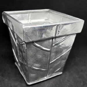 Vase à fleurs en fer fait main contemporain, design côtier, vase de table écologique, élégant, export, décoration haut de gamme Zahid - Product Image 4