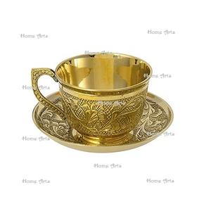 Tasse à thé et soucoupe en céramique avec motif en relief, qualité de luxe, taille personnalisée, tasse et soucoupe pour utilisation en restaurant - Product Image 4