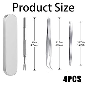 Pince à tiques professionnelle en acier inoxydable, outil de retrait des tiques double face pour les personnes, les chiens et les chats - Product Image 6