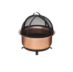 <b>Large</b> antique iron <b>fire</b> <b>pit</b> bowl with elegant design and stable stand for decorative outdoor heating use - Product Image 4