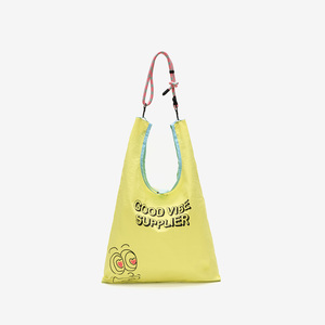ShopEase Eco Yellow Nylon <b>Rope</b> Handle Medium Size Bag-Practical & Stylish Easy Storage Case - Product Image 1