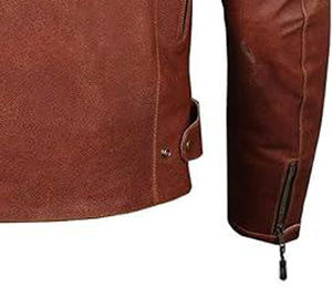 แจ็คเก็ตหนังแกะแท้สั่งตัดสำหรับผู้ชาย สไตล์ใหม่ทันสมัย กันน้ำ เป็นมิตรกับสิ่งแวดล้อม สไตล์ไฮสตรีท ขายตรงจากโรงงาน - Product Image 4