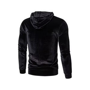 Meilleur Style hommes velours sweats à capuche 2025 haut tendance en gros sweats confortables pas cher prix nouveau dernier Design - Product Image 4