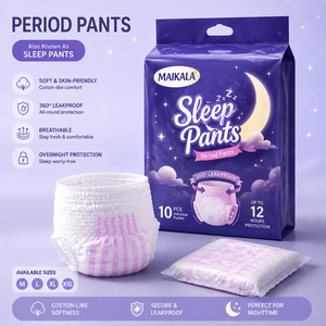 Culottes menstruelles jetables Maikala M-L 5 pièces Protection de nuit Respirantes Tissu non tissé - Product Image 2