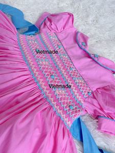 NOUVEAU Collection Printemps Robe smockée à la main pour tout-petits Filles Boutique Robes smockées pour bébés filles Vêtements bouffants pour bébés - Product Image 4