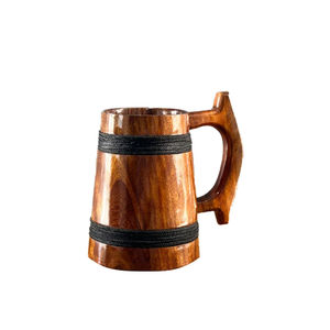 Tasse en céramique en bois naturel rustique Inde pour boissons chaudes et froides Articles de cuisine les plus vendus Tasse à café artisanale Tasse à thé - Product Image 2