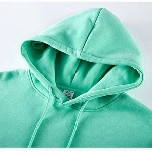 2025 automne hiver unisexe pull à capuche lourd couleur unie ensemble de sweat à capuche personnalisé - Product Image 2