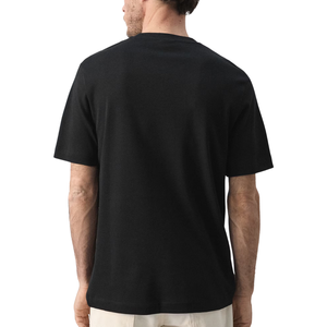 Camiseta Negra Lisa para Hombre, Cuello Redondo, Manga Corta, Corte Regular, Poliéster, Uso Diario, Secado Rápido, Transpirable, 5XL, Personalizable - Product Image 2