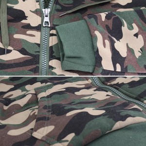 Sudadera con capucha con estampado de camuflaje de caza de material de alta calidad hecha a medida, sudaderas con capucha y sudaderas de algodón Spandex para hombre - Product Image 4