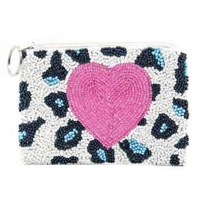 Perle de rocaille de haute qualité élégant Maru perlé broderie Mini sac à fermeture éclair avec gentillesse et touche de luxe de l'Inde - Product Image 2