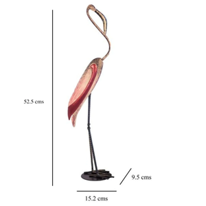 AK-Grand décor artistique de table oiseau en laiton avec finition dorée et rose, pièce maîtresse en métal pour décoration intérieure/décor de restaurant - Product Image 3