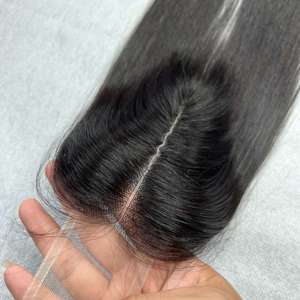 Extensiones de Cabello Humano 100% Natural Sin Procesar de Alta Calidad a Precio Económico con Entrega Rápida, Cabello Vietnamita Liso Natural con Cierre de Encaje - Product Image 2