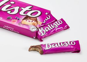 Balisto <b>Chocolate</b> Bar Yoberry Fruits des Bois Pasty Snack Bulk Packaging 8 x 18.5 g - Product Image 2