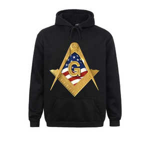 Masonic Regalia Freemason Master Mason Blue Lodge Sudadera con capucha American USA Flag Square & Compass Masonic Hoodies - Product Image 4