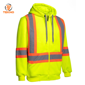Hi VIS เสื้อฮู้ดแถบสว่าง, สินค้ามาใหม่2025ดีไซน์ทนทานสำหรับงานก่อสร้างและรักษาความปลอดภัย - Product Image 1