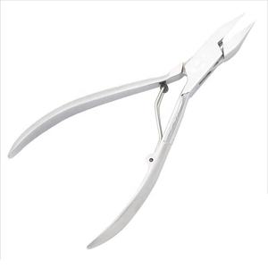 Coupe-ongles en acier inoxydable à pointe fine avec ressort à joint de boîte pour une coupe précise des cuticules et des ongles, utilisation professionnelle en salon - Product Image 1