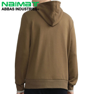 Wholesale Men's <b>Full</b> <b>Zip</b> 100% Cotton Winter Street <b>Sweatshirt</b> Regular Fit Zipper Hooded Custom Print Drop Shoulder Hoodie Quick - Product Image 3