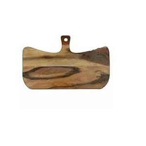 Elegante tabla de cortar de madera de mango marrón para servir y cortar Pizza Frutas Verduras - Product Image 4